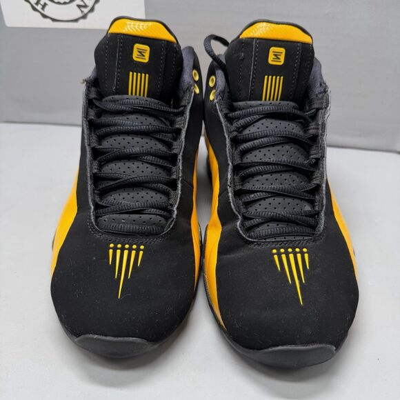 Nike Shox BB4 Black University Gold AT7843-002 Sneakers Men Size 8 Preowned RARE